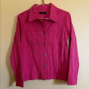 Kaktus Women's Pink Textured Button Down